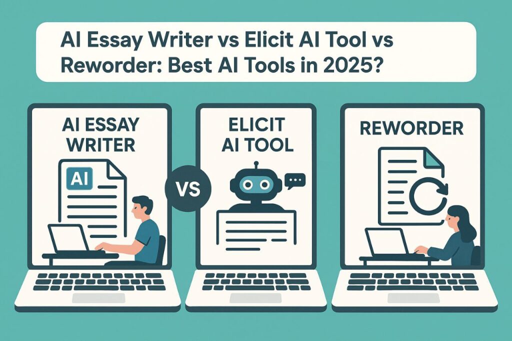 AI Essay Writer,Elicit AI Tool and Reworder