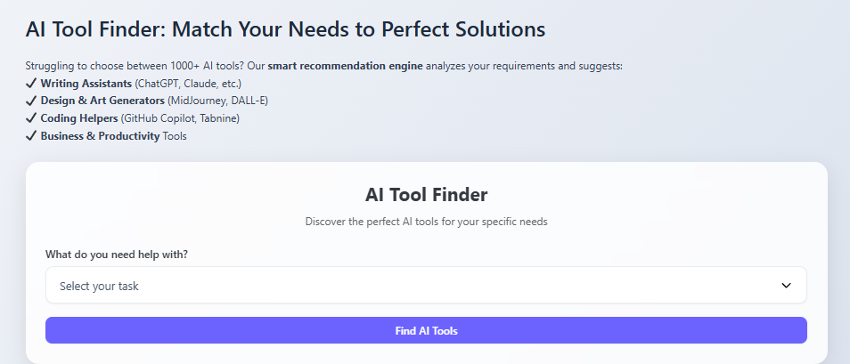 AI tools comparison table with features and pricing