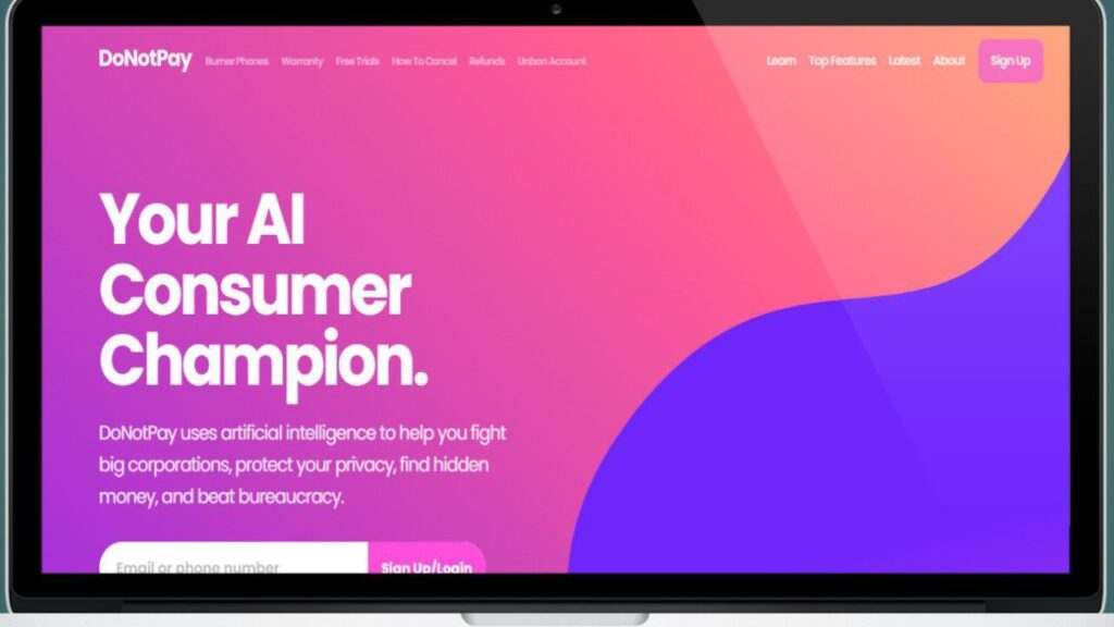 Underrated AI Tools - DoNotPay's chatbot fighting corporate scams and fees
